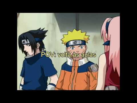 Nós meio Sasuke com a volta às aulas 😩🤨