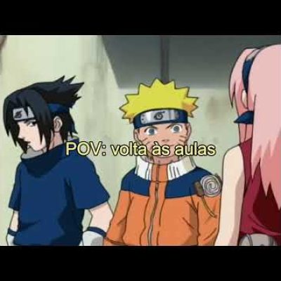 Nós meio Sasuke com a volta às aulas 😩🤨