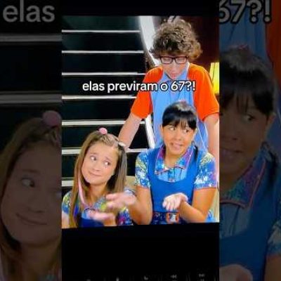 Bia e a Cris de Chiquititas prevendo o 67 👯‍♂️💃
